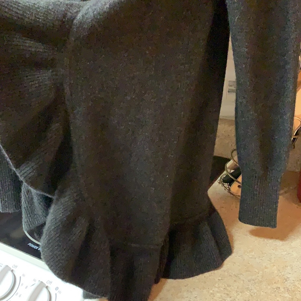 NWT Brodie Cashmere Ruffle cardigan - Picture 10 of 10